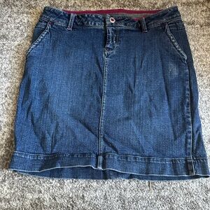 Blue asphalt jean skirt size 9